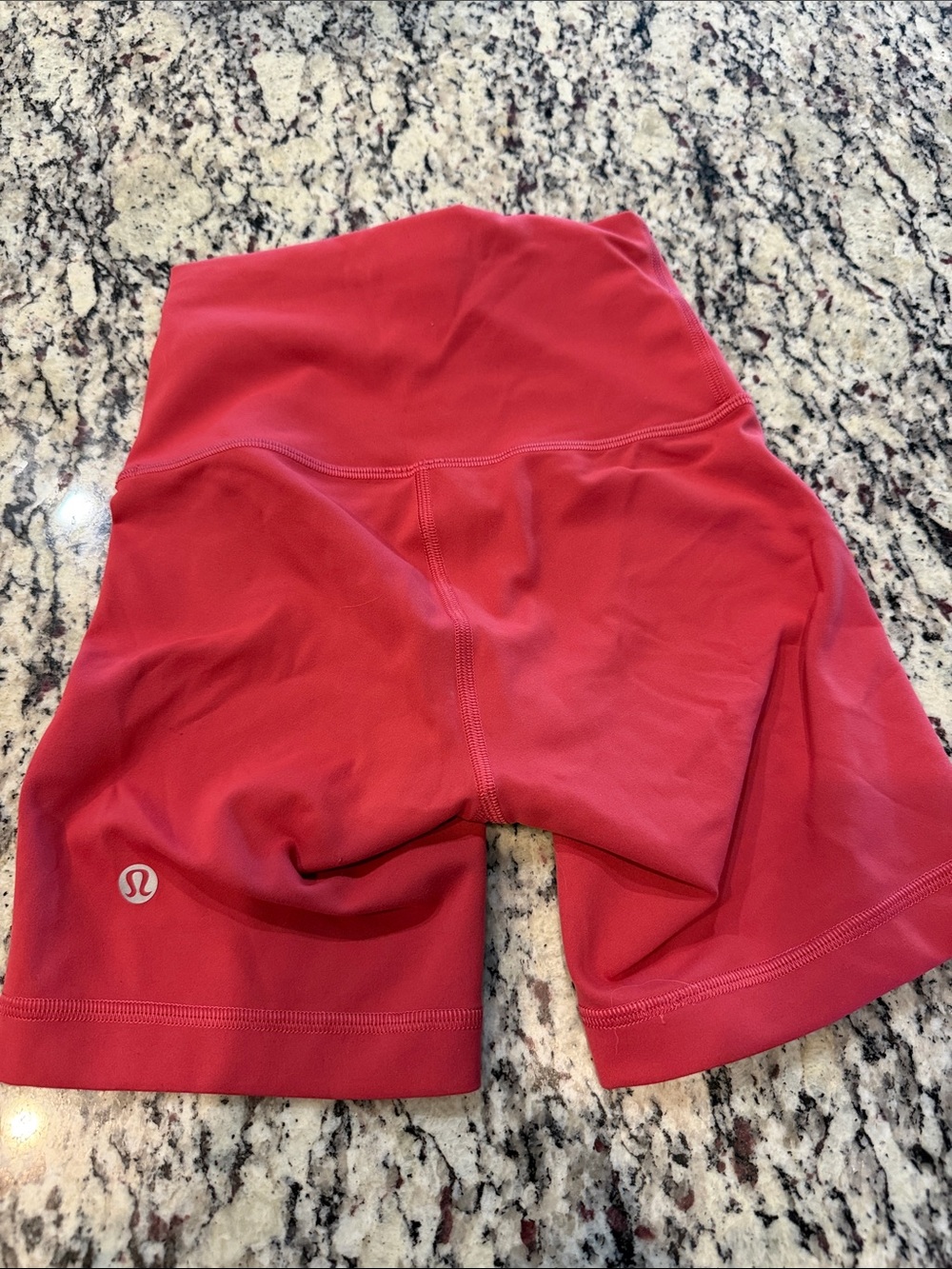 lululemon athletica Women's High-Rise Red Bike Shorts